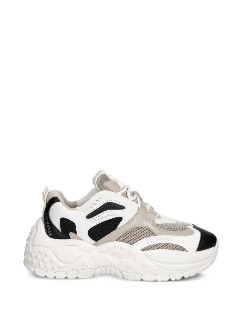 Armani Exchange logo-detail panelled sneakers White XDX120XV708M