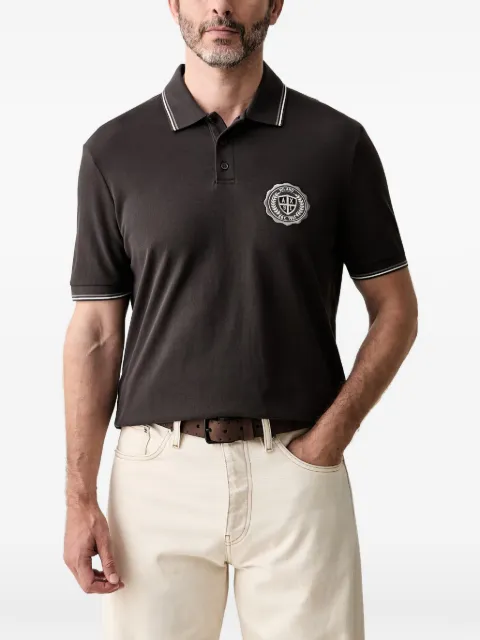 Armani Exchange logo-detail polo shirt Brown XM002921AF1