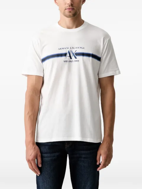 Armani Exchange logo-print cotton T-shirt White XM003103AF1