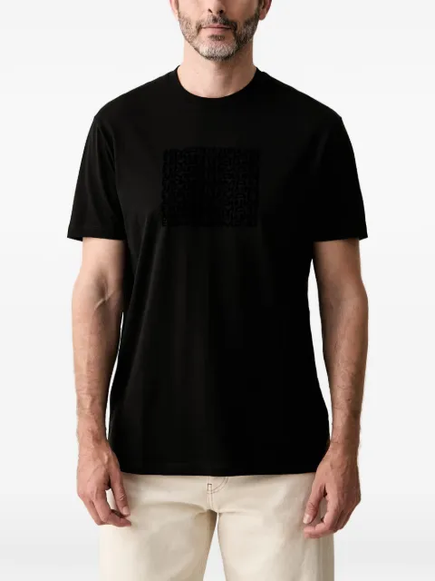 Armani Exchange logo-print crew-neck T-shirt Black XM003044AF2