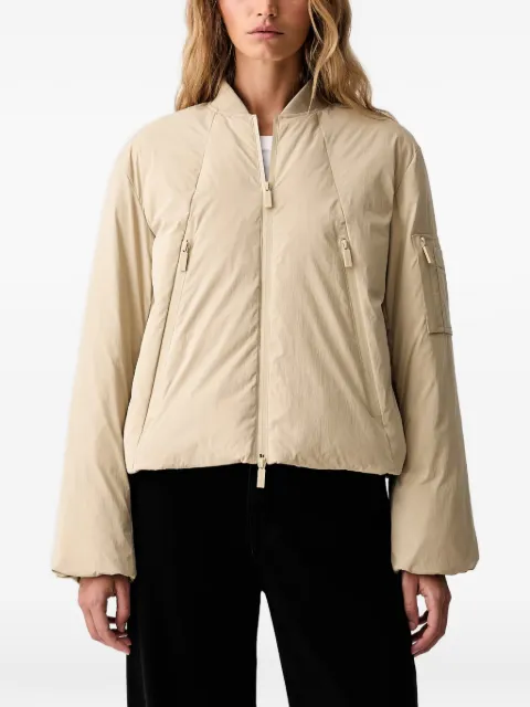 Armani Exchange logo-print bomber jacket Neutrals XW002431AF26072