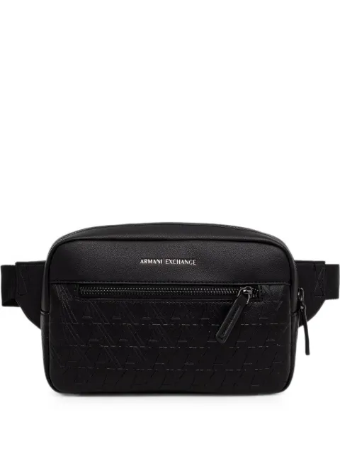 Armani Exchange logo-embossed belt bag Black XM003279AF26662
