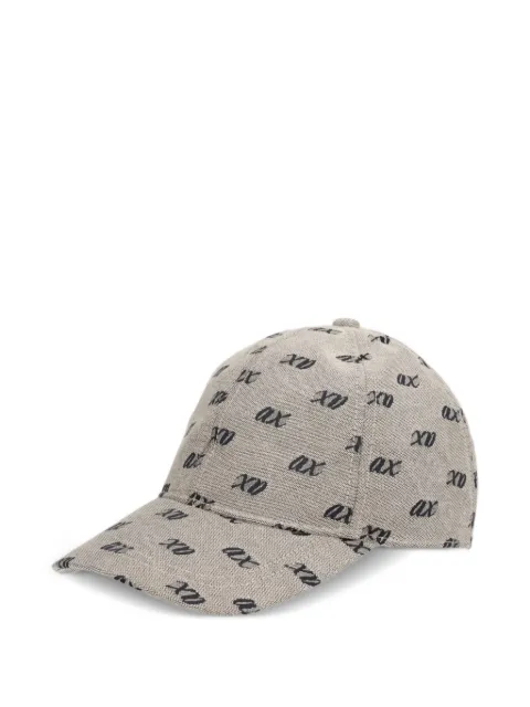Armani Exchange logo-pattern baseball cap Neutrals XW003039AF2