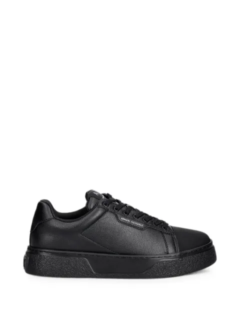 Armani Exchange logo-print lace-up sneakers Black XM001666AF3