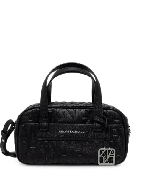 Armani Exchange mini logo-embossed cross body bag Black XW002984AF1