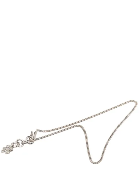 CHANEL Pre-Owned 2003 CC Brass Strass Pendant Necklace costume necklace Silver 54M9IBV0HH8WEM0J