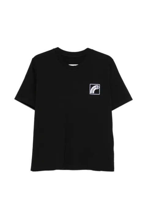 MM6 Maison Margiela logo-print T-shirt Black S62GD0223M20048
