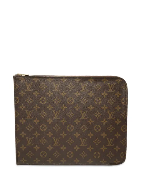 Louis Vuitton Pre-Owned 1988 Monogram Poche Documents Portfolio 30 clutch bag Brown UUFWOJ15LP7TKWR8