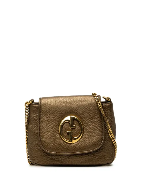 Gucci Pre-Owned 2000-2015 Small Metallic Pebbled Calfskin 1973 Chain crossbody bag Gold PHQB9BJ4O8WFOXPY