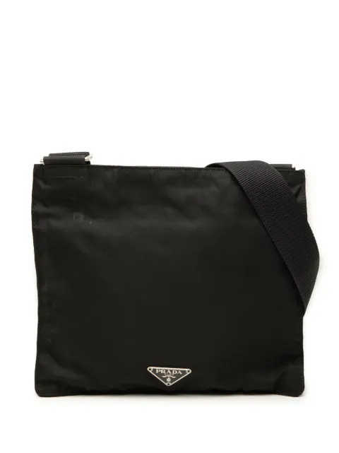 Prada Pre-Owned 2000-2013 Tessuto Zip Top crossbody bag Black C6JU3SQX6EAZCOBG