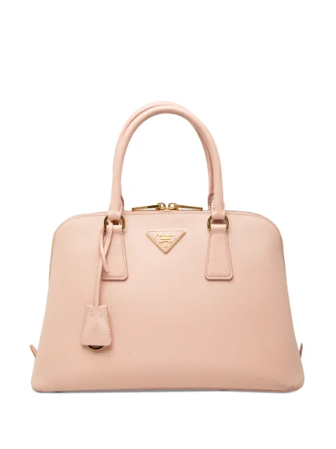 Prada Pre-Owned 2013-2026 Medium Saffiano Lux Promenade satchel Pink 35A8VZRZJTU0X9LE