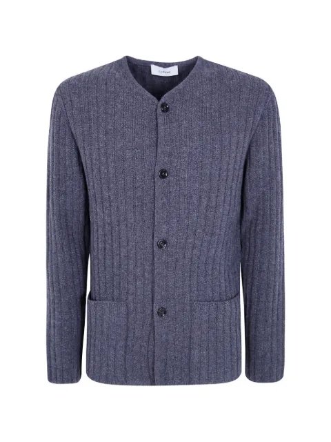 Lardini Le Origini ribbed-knit button-up cardigan Grey ACLMML465AC67017