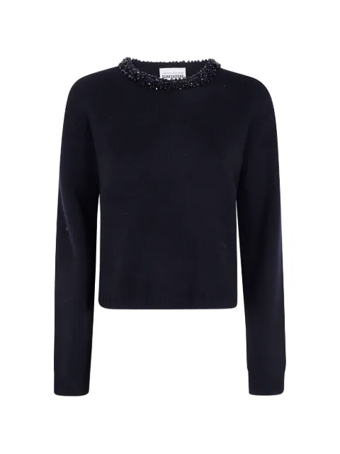 Semicouture Denny bead-embellished sweater Black Y6WH71