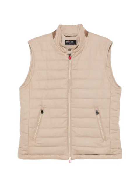 Kiton zip-up gilet Neutrals UW2441V0451L03009