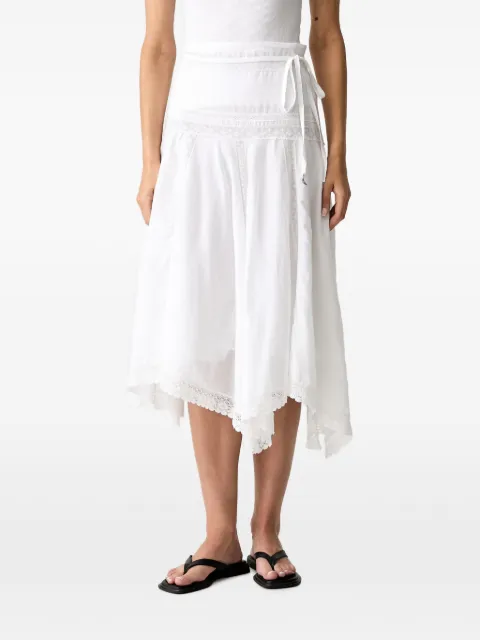 Zadig&Voltaire Jetro lace tomboy skirt White WWSK01627