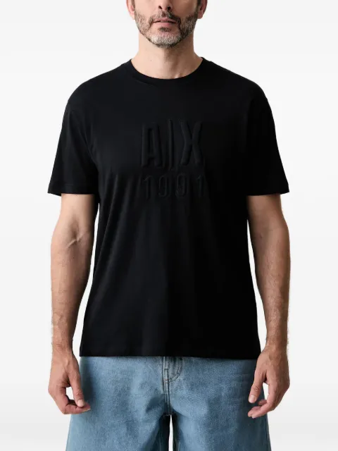 Armani Exchange logo-embossed cotton T-shirt Blue XM003042AF1
