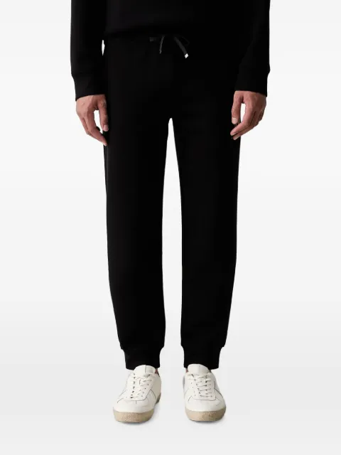 Armani Exchange logo-embroidered drawstring track pants Black XM003553AF2