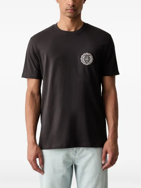 Armani Exchange logo-patch short-sleeve T-shirt Brown XM003078AF10361