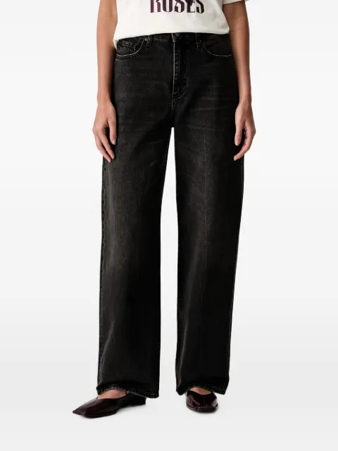 Armani Exchange whiskering-effect jeans Black XW000100AF2