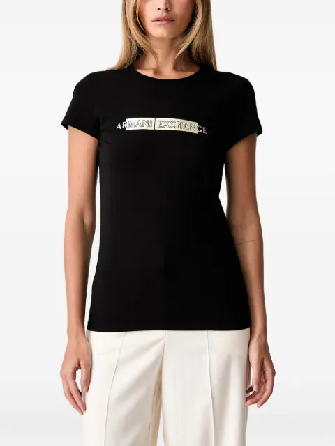 Armani Exchange logo-print T-shirt Black XW002811AF1