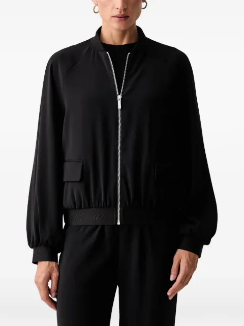 Armani Exchange logo-embroidered bomber jacket Black XW002906AF16125