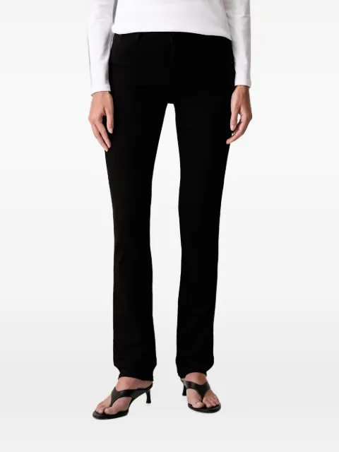 Armani Exchange logo-patch skinny jeans Black XW000127AF1