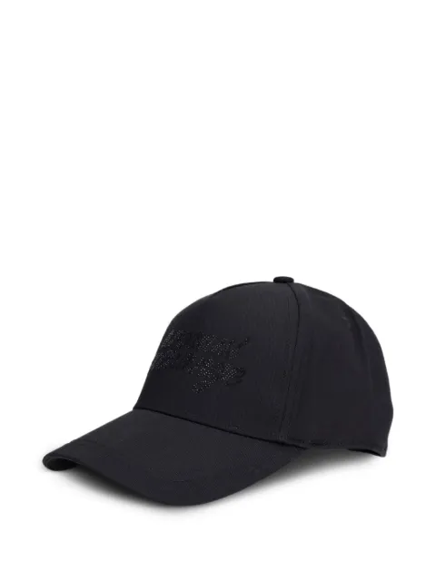 Armani Exchange crystal-embellished baseball cap Black XW003040AF1