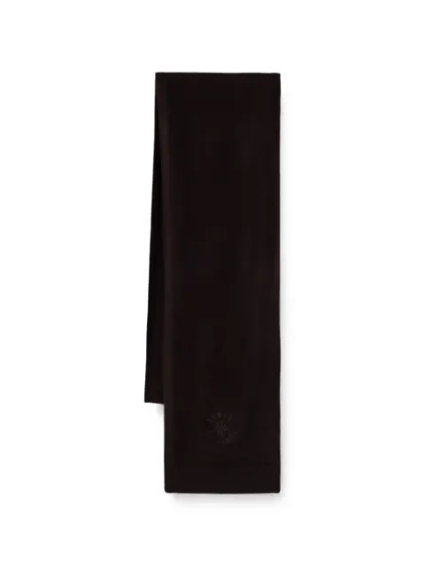 Armani Exchange logo-embroidered scarf Brown XW003004AF26580