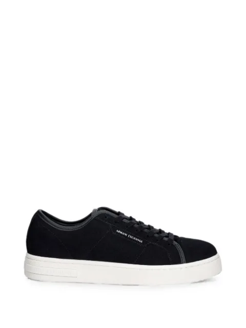 Armani Exchange logo-print lace-up sneakers Blue XM003617AF29106