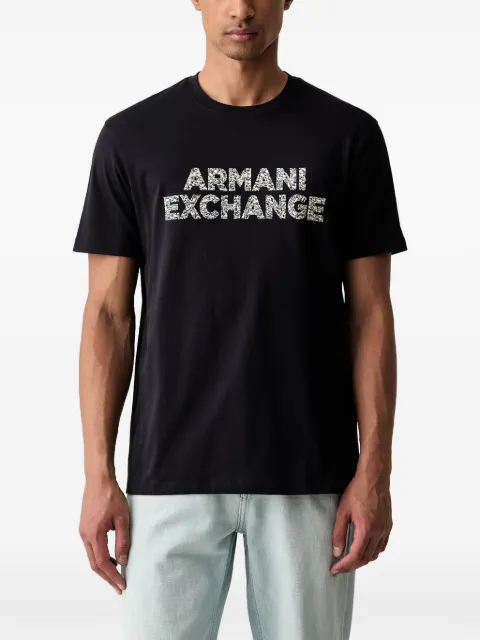 Armani Exchange logo-print T-shirt Black XM003392AF10361
