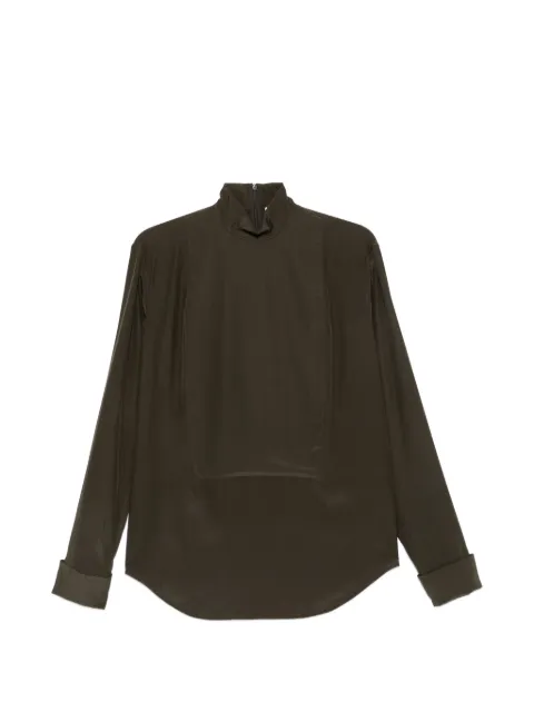 Jil Sander Pre-Owned 2000s high-neck blouse Green JS280QT