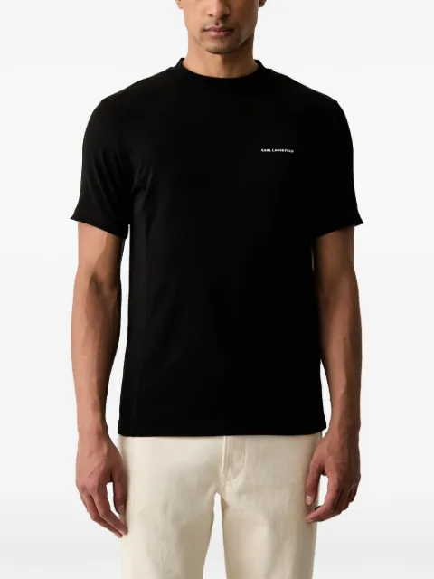 Karl Lagerfeld logo-print T-shirt Black 755033564235