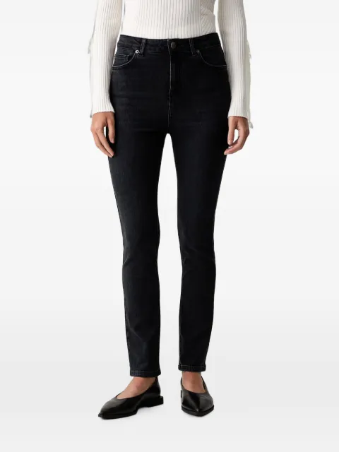 TWINSET high-waisted skinny jeans Black 262TP2610