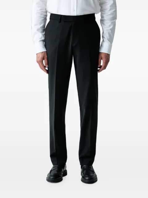 Karl Lagerfeld pressed-crease belt-loop trousers Black 255601500090