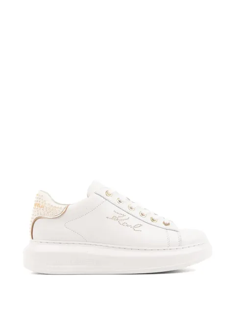 Karl Lagerfeld embellished logo sneakers White KL62518P01G