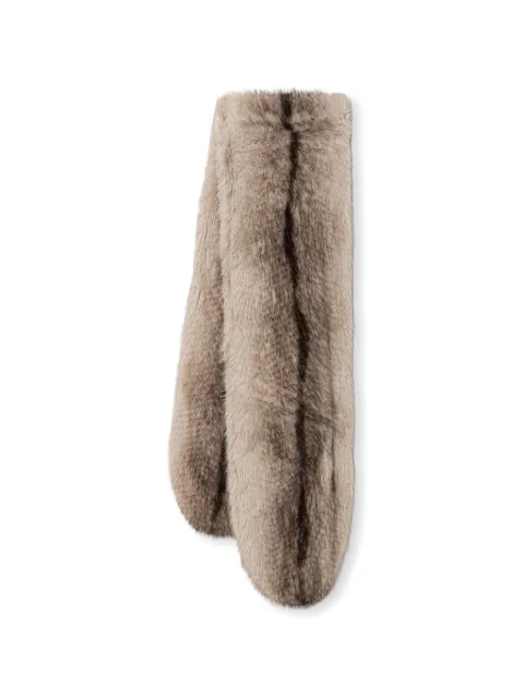 TWINSET faux-fur scarf Neutrals 262TA4260