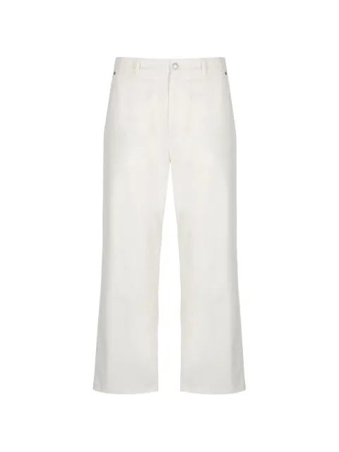 Moschino logo-patch jeans White 035052180002