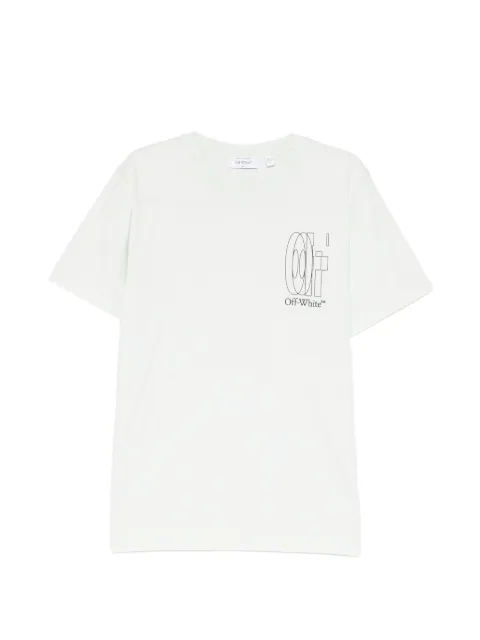 Off-White double-arrow T-shirt Green OMAA027S26JER0033032