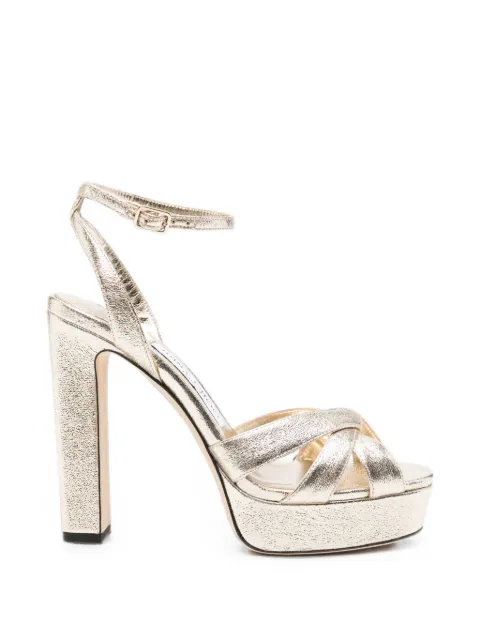Jimmy Choo crossover-strap sandals Gold KOVEDXB