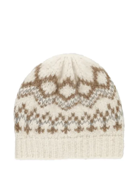 Peserico bead-embellished beanie hat White S36232F03R