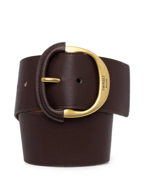 TWINSET buckle-fastening leather belt Brown 262TA4480