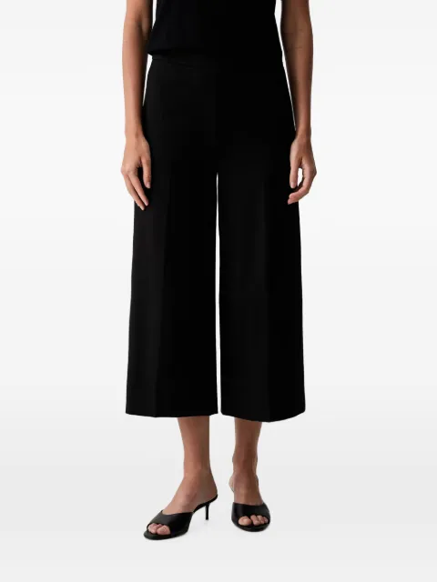 TWINSET cropped wide-leg trousers Black 262TP2375
