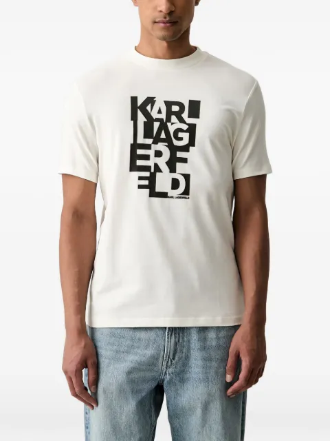 Karl Lagerfeld logo-print T-shirt White 755042564235