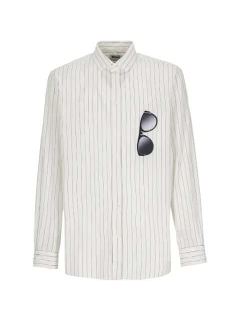 Moschino shirt in printed cotton poplin White 020552321