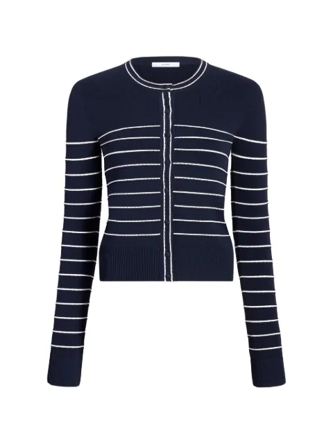 Adam Lippes Faye horizontal-stripe cardigan Blue P26605UBNAVY