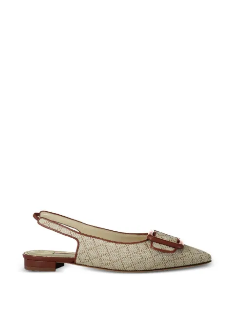 Manolo Blahnik Maylurabi buckle slingback ballet flats Neutrals 226207597912107