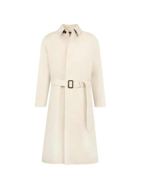 TOM FORD belted cotton-blend coat Neutrals 0CR016FMC232