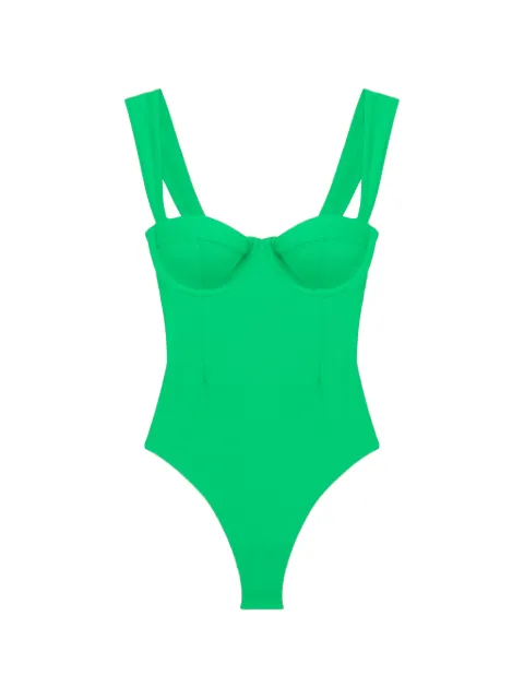 SIMKHAI Kyle Bustier swimsuit Green 1269009SW