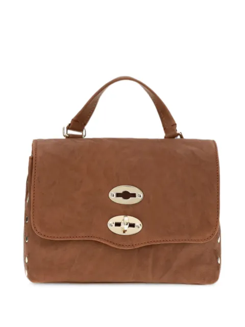 Zanellato Postina stud-embellished shoulder bag Brown 0680002320000B