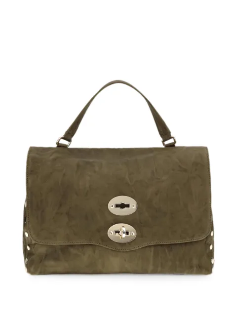 Zanellato Postina Officina stud-embellished shoulder bag Brown 0680002320000S